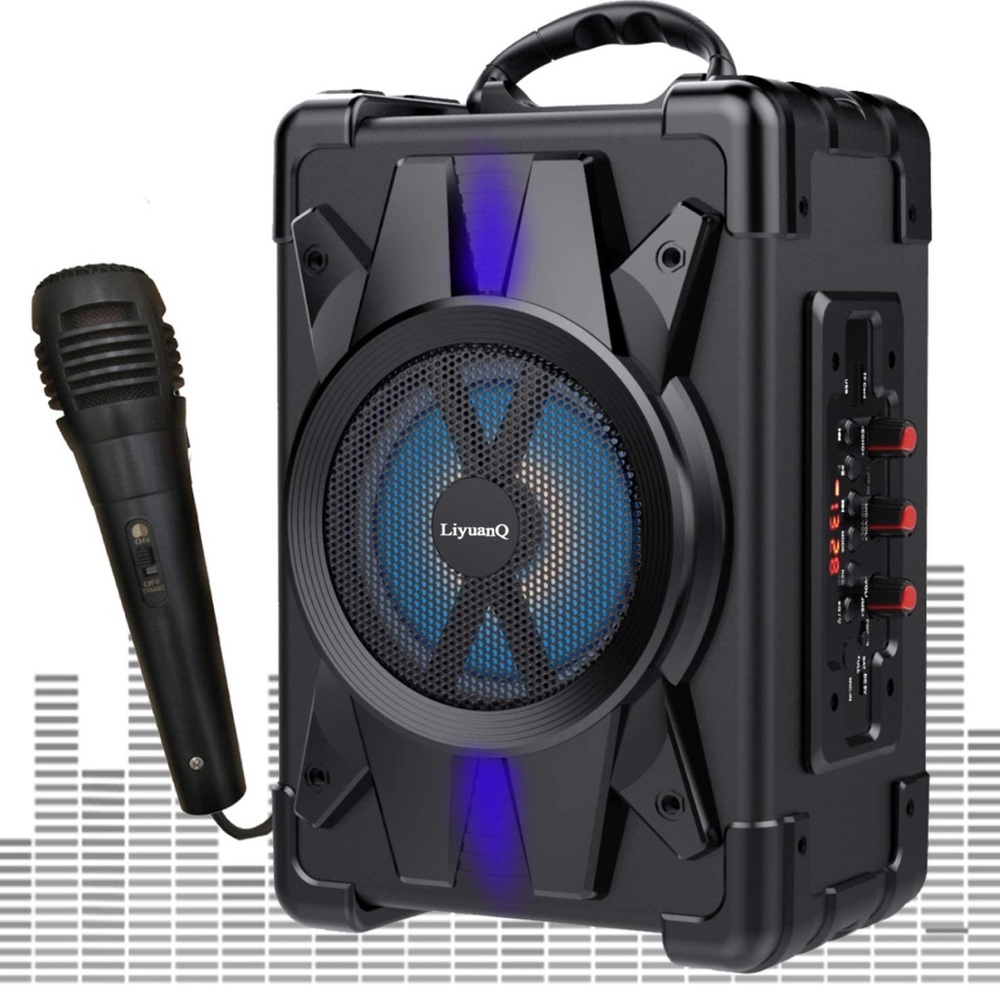 LiyuanQ Bluetooth Speaker Portable Wireless Speaker with Microphone